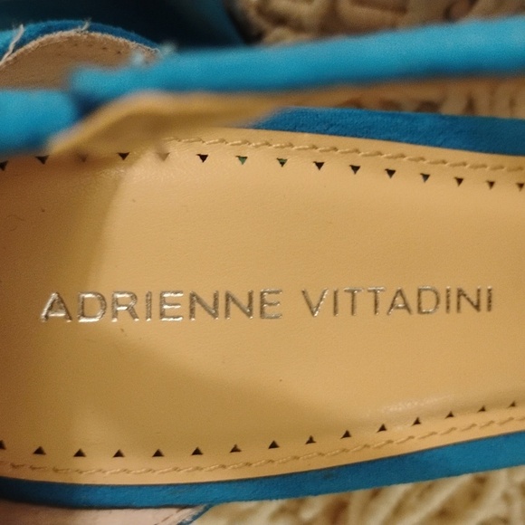 Adrienne Vittadini Blue Poetic Ankle Strap Block Heel - Picture 8 of 11